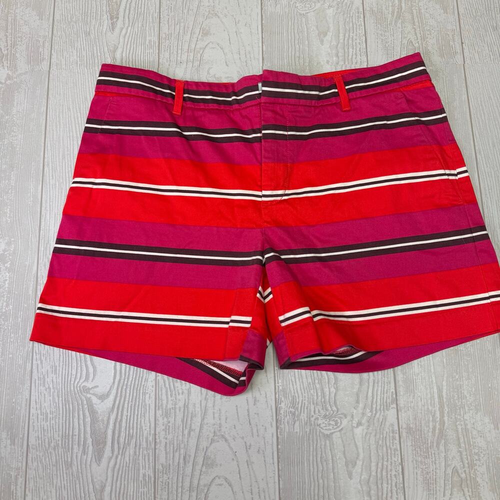 Banana Republic Women's Shorts Size 6 Multicolor Print Midi Rise Side Pockets